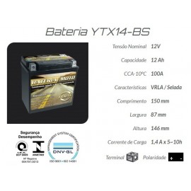 BATERIA  YTX14-BS